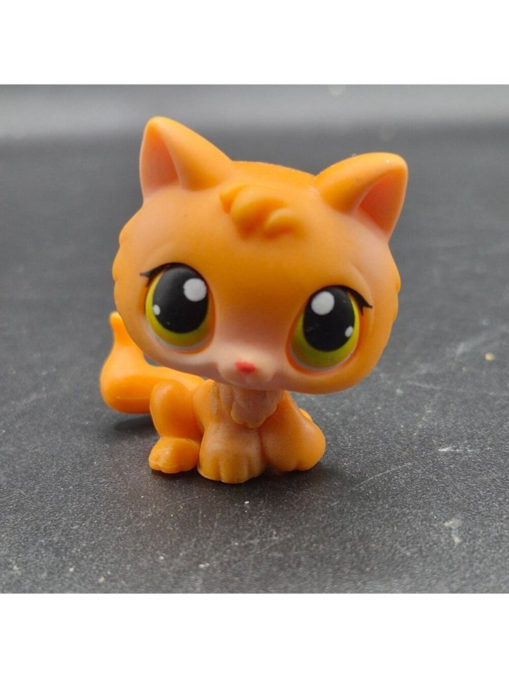 Littlest Pet Shop Orange Cat #86 Figure Green Eyes Collectible Toy 2004